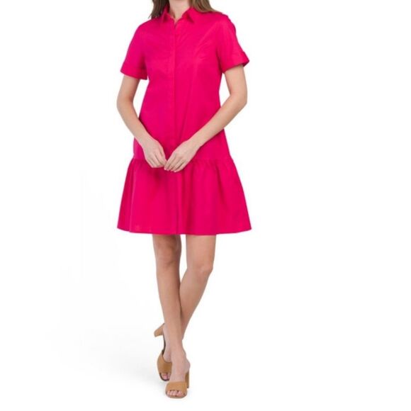 Donna Morgan Ciaran Fusia Mini Dress Size XS - Picture 1 of 5